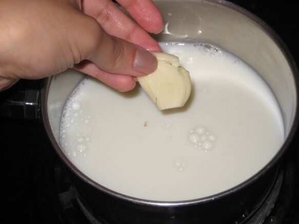 Preparación dunha solución para un enema
