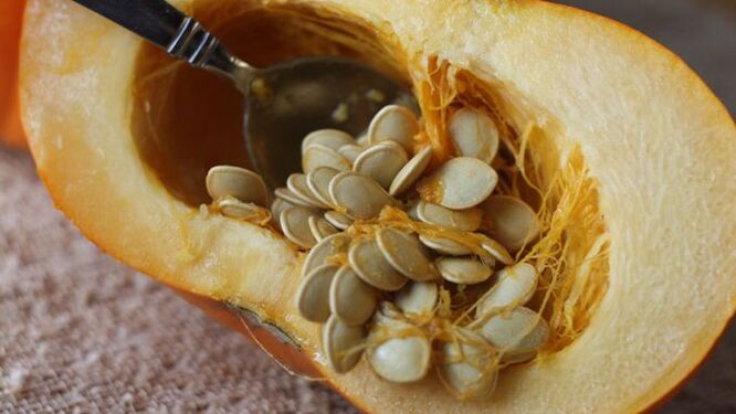 Sementes de cabaza para tratar vermes